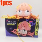 Octopus clockwork bath toy